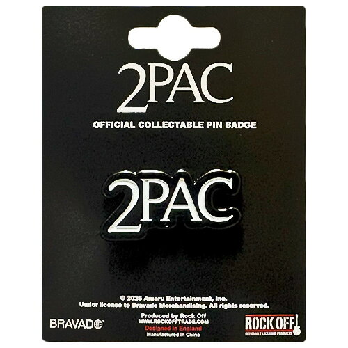 TUPAC Pin Badge Classic Logo ピンバッジ クラシック ロゴ 2PAC トゥーパック ヒ...