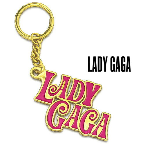 LADY GAGA Keychain Swirly Logo キーリング レディー・ガガ ポップ エレクトロ ダンス キーホルダー グッズ