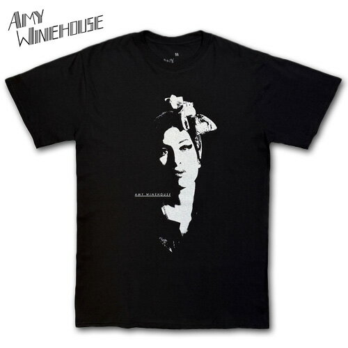 AMY WINEHOUSE Scarf Portrait Tシャツ ブラック エイミー・ワインハウス ジャズ R&B TEE グッズ rdelusion-10005699 アールデリュージョン パッケージ画像
