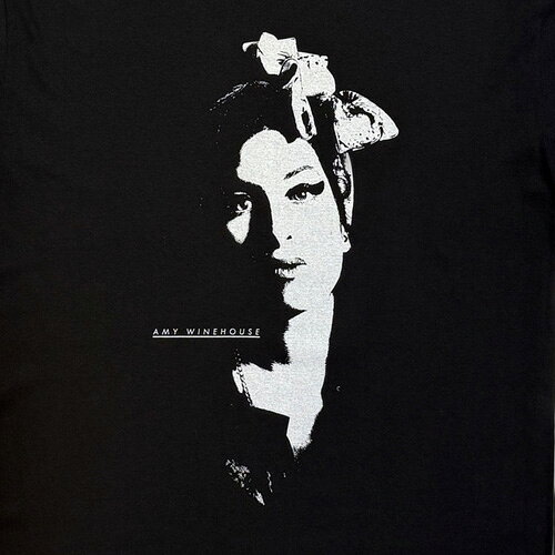 AMY WINEHOUSE Scarf Portrait Tシャツ ブラック エイミー・ワインハウス ジャズ R&B TEE グッズ rdelusion-10005699 アールデリュージョン サンプル画像2