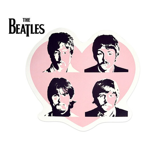 THE BEATLES Sticker Beatles In Heart ステッカー ザ・ビートルズ ロック ジョン・レノン アップル・コア グッズ