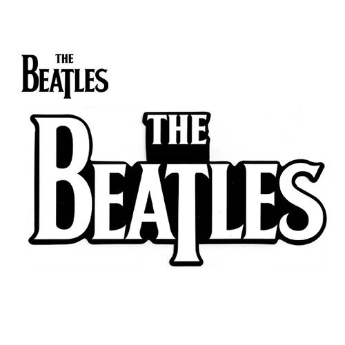 THE BEATLES Sticker Drop T Logo ステッカー ホワイト ザ・ビートルズ ロック ジョン・レノン アップル・コア グッズ