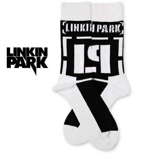 LINKIN PARK Socks Brackets Logo ソックス ホワイト リンキン・パーク オルタナティブ ロック メタル 靴下 グッズ