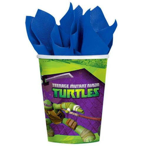 ミュータント・タートルズ 8pc ペーパーカップ TMNT TURTLES 紙コップ 【DesignWare】