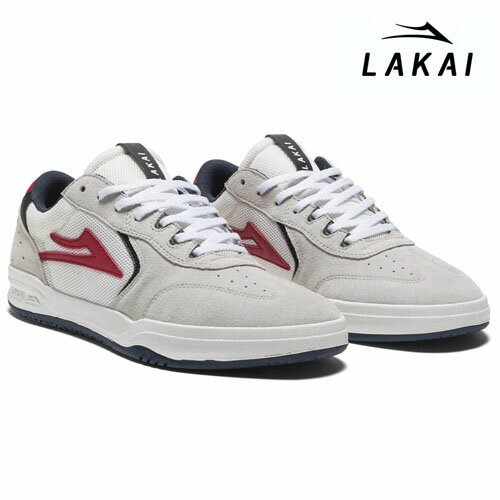 LAKAI ATLANTIC ホワイト/ネイビー スエード ラカイ スニーカー スケートシューズ