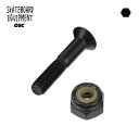 OSC SKATEBOARD EQUIPMENT ハードウェア 六角 スケートボード用ボルトパーツ ブラック 1インチ 単品 ビス ネジ 雑貨