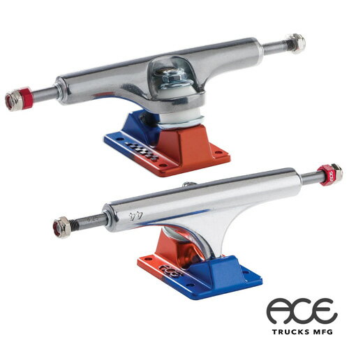 ACE TRUCKS AF1 Polished アルマイト ブルー/オレンジ エーストラック 2個セット スケートボード用パーツ