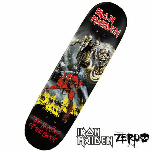 ZERO × IRON MAIDEN NUMBER OF THE BEAST DECK スケートボードデッキ ゼロ アイアン・メイデン SKATEBOARD