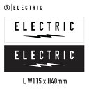 ELECTRIC ステッカー UNDERVOLT LOGO Lサイズ エレクトリック アイウェア SNOW SURF GOLF FISHING グッズ パーツ