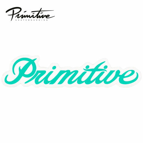 PRIMITIVE ステッカー Signature Logo Bluegre