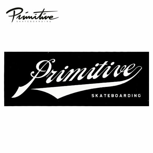 PRIMITIVE ステッカー Underbar プリミティブ スケートボード SKATEBOARDING アンダーバー ブラック グッズ パーツ
