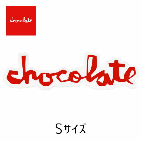 CHOCOLATE ステッカー CHUNK Red Sサイズ チョコレート スケートボード SKATEBOARDING チャンク ロゴ ..