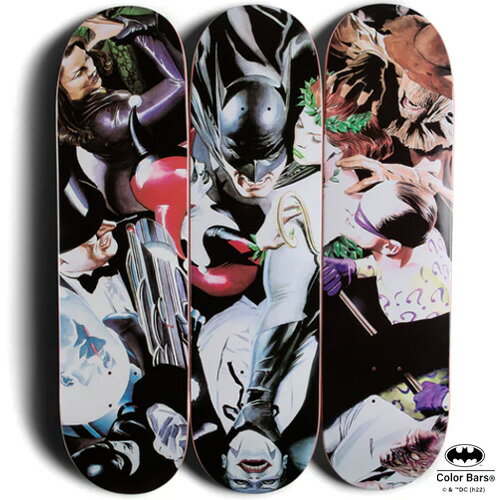 Rakuten - Color Bars × DC Comics Tough Crowd Skateboard Set DCコミックス 手強い連中 スケートボードデッキ カラーバー