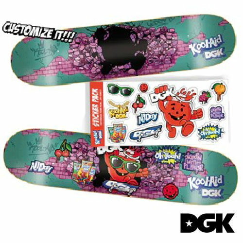 DGK × KOOL AID KAM-O-RAMA Deck デッキ TEAM クールエイド スケートボード