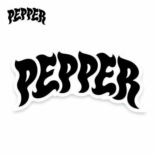 PEPPER GRIPTAPE ステッカー ブラック / ホワイト スケートボード グリップテープ ペッパー