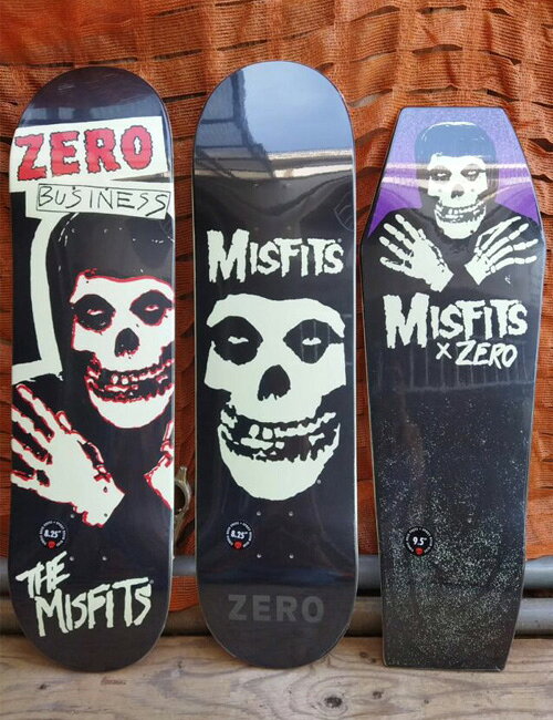 ZERO �� MISFITS ZERO BUSINESS GITD �߸� �ǥå� GLOW IN THE DARK �������ȥܡ��� Skateboards ����