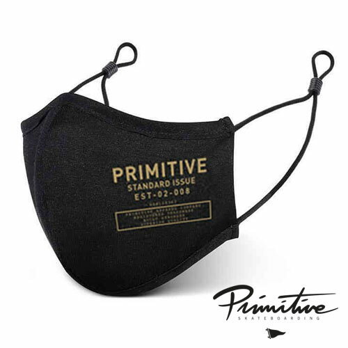 PRIMITIVE Standard Issue MASK BLACK 抗菌フェイスマスク スタンダード ブラック ファッション プリミティブ アルミ製ノーズブリッジ ブランド