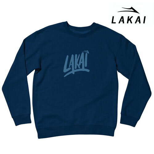 LAKAI BRUSH CREWNECK ネイビー スウェットトレーナー ラカイ