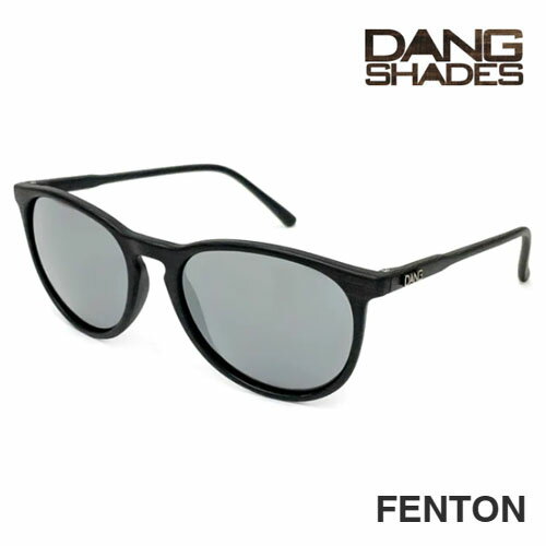 DANG SHADES FENTON Dark Black Wood Matte×Chrome Mirror Polarized 偏光レンズ ...