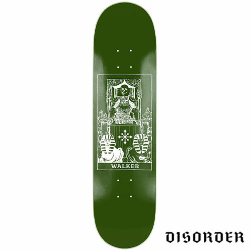 DISORDER Walker Card Deck GREEN スケートボードデッキ ディスオーダー DISORDER Walker Card Deck GREEN スケートボードデッキ ディスオーダー