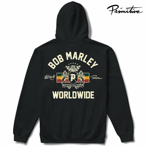 PRIMITIVE × Bob Marley HERITAGE HOOD フードパーカー ブラック ボブ・マーリー プリミティブ グッズ