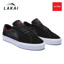 LAKAI × CHOCOLATE FLACO II ブラック/レッド スエード ラカイ スニーカー スケートシューズ
