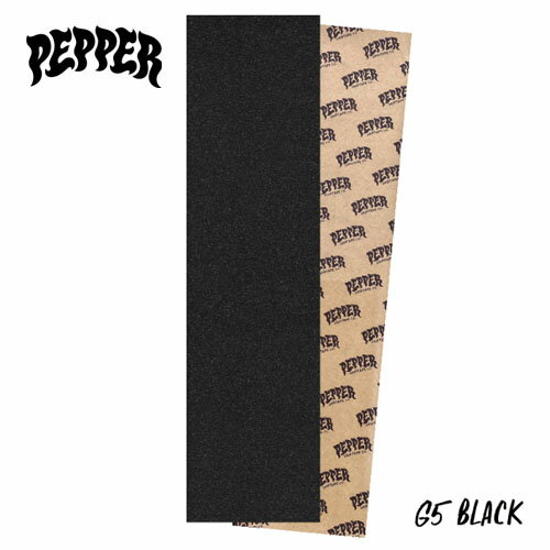 PEPPER スケートボード グリップテープ G5 BLACK GRIP ノーマル デッキテープ ペッパー