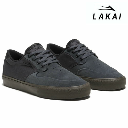 LAKAI RILEY 3 CHARCOAL/GUM SUEDE ラカイ スエード チャコール スニーカー スケートシューズ