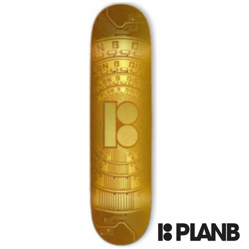 PLAN B CRYPTO Deck スケートボードデッキ GOLD プランビー