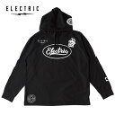 ELECTRIC LOGOS DRY HOOD 24SS ドライフードパーカー ブラック エレクトリック クール＆ドライ 蚊除け グッズ