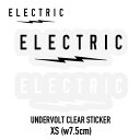 ELECTRIC UNDERVOLT CLEAR STICKER クリアステッカー XSサイズ エレクトリック グッズ パーツ