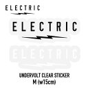 ELECTRIC UNDERVOLT CLEAR STICKER クリアステッカー Mサイズ エレクトリック グッズ パーツ