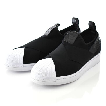 【14%OFFセール】adidas originals アディダス オリジナルス スニーカー レディース スーパースター スリッポン SST SLIP ON スリップオン 靴 紐無し ヒモなし ストレッチ 伸びる 履きやすい おしゃれ シンプル BLK ブラックFW7051 SUPER STAR