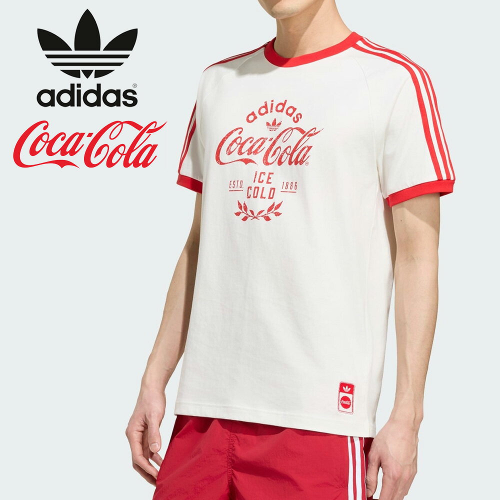 乐天商城 - アディダス オリジナルス adidas originals×コカ・コーラ Coca-Cola Tシャツ コラボ Tシャツ CLASSIC SPORT CALI TEE KY2114【メンズ コラボレーション クラシック スポーツ スリーストライプス 3ストライプス サッカー ウエア 半袖 ティーシャツ コカコーラ CocaCola】