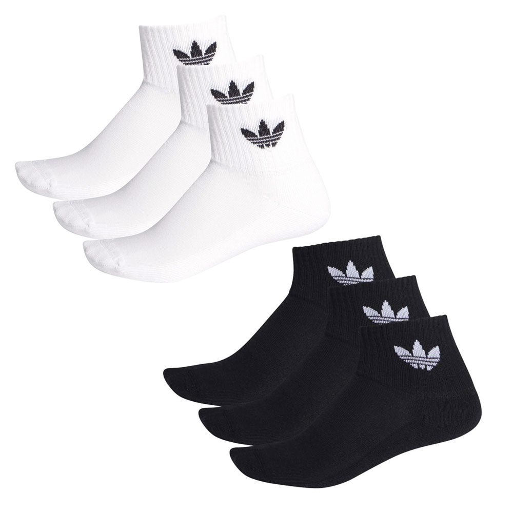 【今だけ最大14%OFFセール】アディダス オリジナルス adidas originals ソックス 靴下 ミッドカットクルーソックス 3P 3足セット SOCKS OG オリジナル メンズ レディース 三つ葉 トレホイル スニーカー ストリート ホワイト ブラック 白 黒 S M L FT8529 FM0643