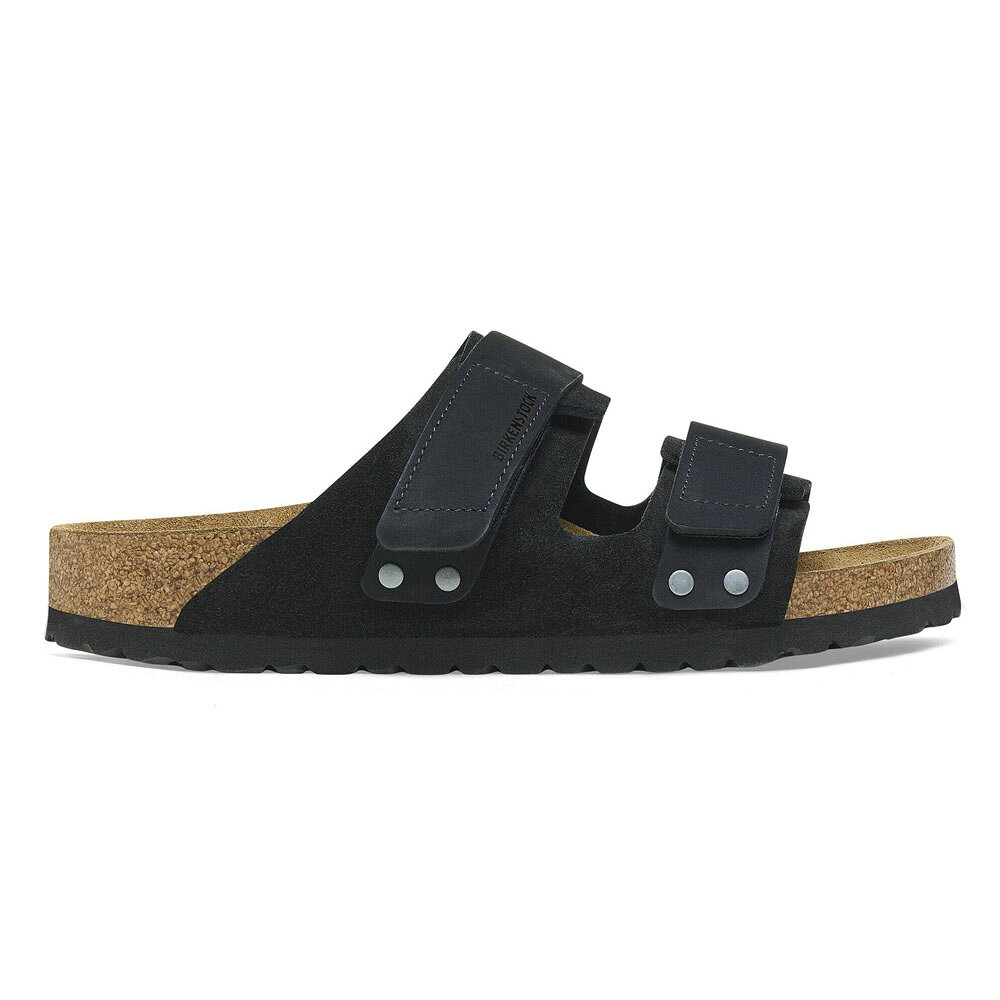 レイダースの【今だけ12%OFFセール】ビルケンシュトック BIRKENSTOCK ビルケン サンダル ウジ Uji 1024810【メンズ レギュラー幅 41 26.5cm 42 27.0cm 靴 スエード 本革 面ファスナー ベルクロ 天然ゴム混合コルクフットベッド 黒 ブラック】｜アングル3
