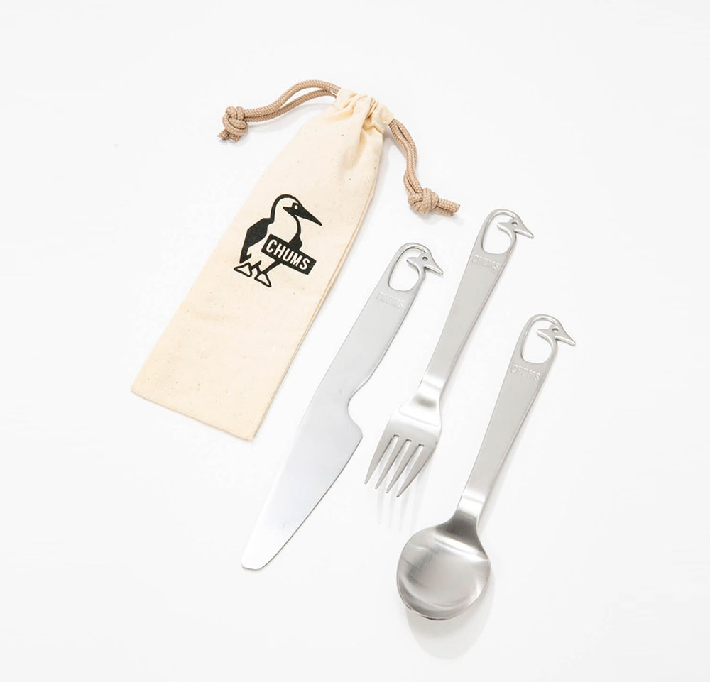 【今だけ14%OFFセール】チャムス CHUMS カトラリー カトラリーセット スプーン フォーク ナイフ 3本セット 食器 セット ステンレス メンズ レディース アウトドア キャンプ ソロキャンプ ファミリーキャンプ BBQ バーベキュー BOBBY CUTLERY SET CH62-1690のサムネイル