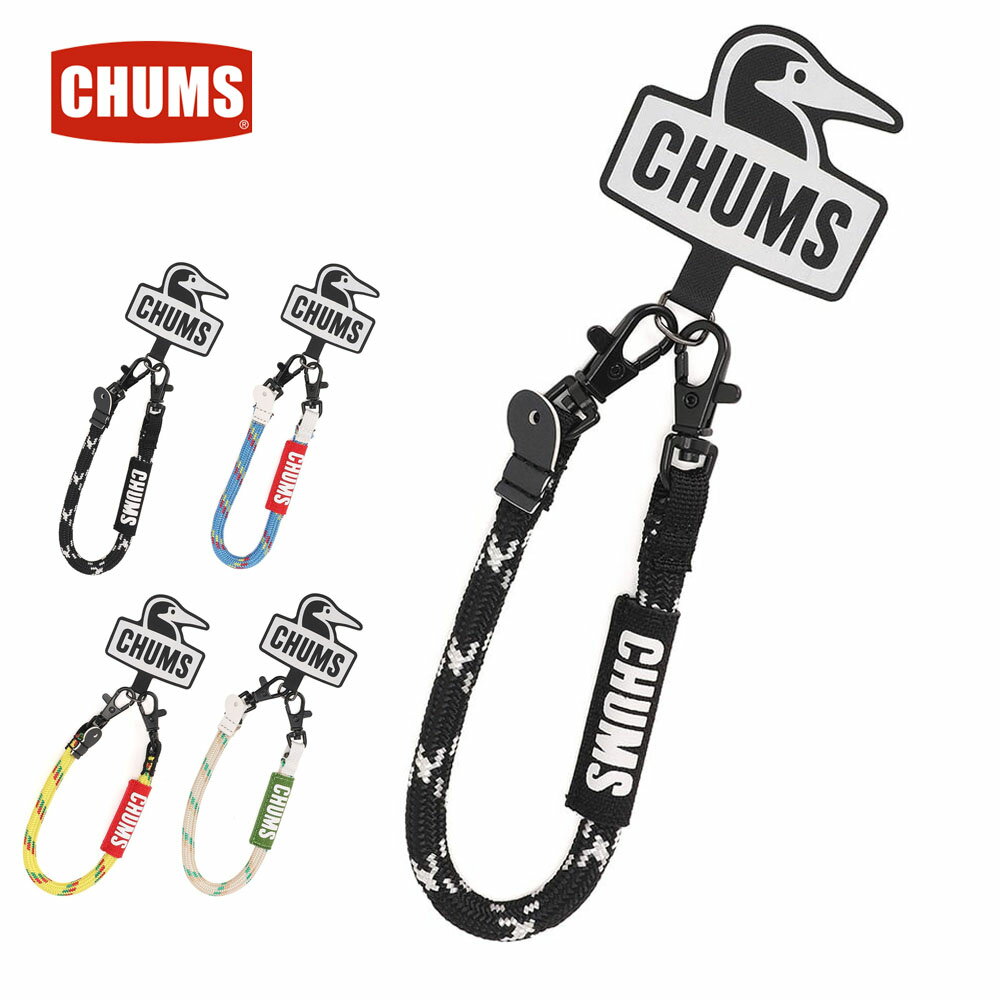 乐天商城 - チャムス CHUMS ストラップ スポテッドガーデンイールロープストラップ Spotted Garden Eel Rope Strap CH62-2237【メンズ レディース キッズ 子供 チンアナゴ ハンドロープストラップ 織柄ロープ 太さ約8mm 全長30cm 長さ調整不可 通勤 通学 アウトドア】