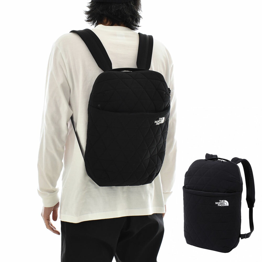 【今だけ10%OFFセール】ザ ノースフェイス THE NORTH FACE バッグ リュック ジオフェイススリムパック GEOFACE SLIMPACK NM32350【メンズ レディース 男女兼用】【デイパック リュックサック キルティング調 通勤 通学 ビジネス ブラック 黒】