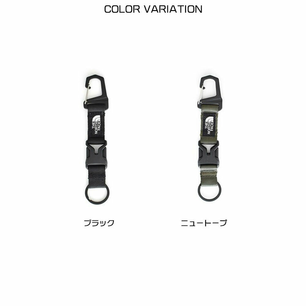 ザ ノースフェイス THE NORTH FACE カラビナ キーホルダー キーキーパー ロング TNF Key Keeper Long NN32435【メンズ レディース 男女兼用】【フック付き バックル連結 ブラック 黒 ニュートープ 緑】