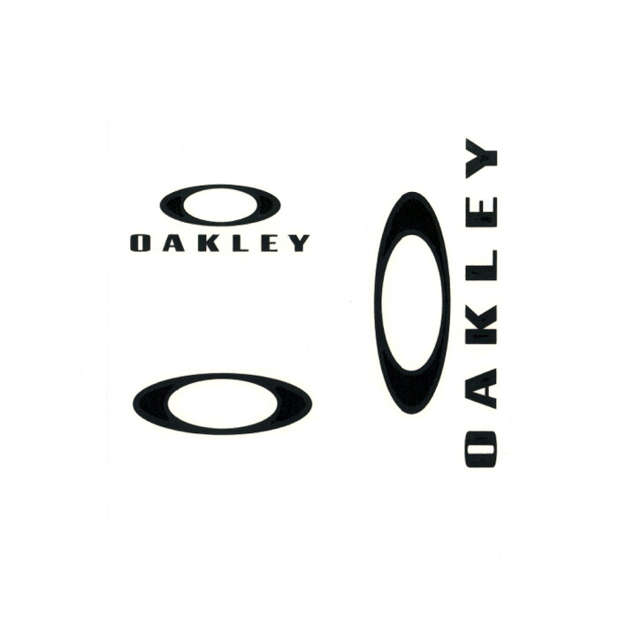 オークリー OAKLEY ステッカー カッティングステッカー ステッカーパック スモール 3枚セット ファンデーションロゴ カッティングステッカー カッティングステッカー シール デカール アウトドア 車 バイク ステッカーチューン くり抜き ブラック 黒 AOO0002ET