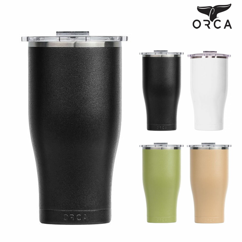 【今だけ最大49 OFFセール】オルカ ORCA タンブラー オルカ チェイサー 27oz 800ml カップ 水筒 アウトドアカップ 携帯用 コーヒー用 アウトドア キャンプ ソロキャンプ ファミリーキャンプ 保温 保冷 蓋付 BPAフリー ブラック 国内正規品 ORCA Chaser 27oz ORCCHA27