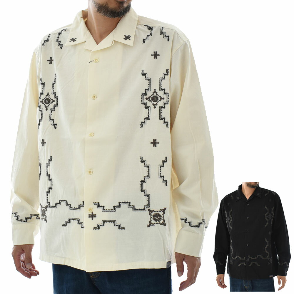 ペンドルトン PENDLETON シャツ エンブロイダリー オープンカラー長袖シャツ 4475-7005【メンズ レディース 男女兼用 ユニセックス】【 開襟 ...