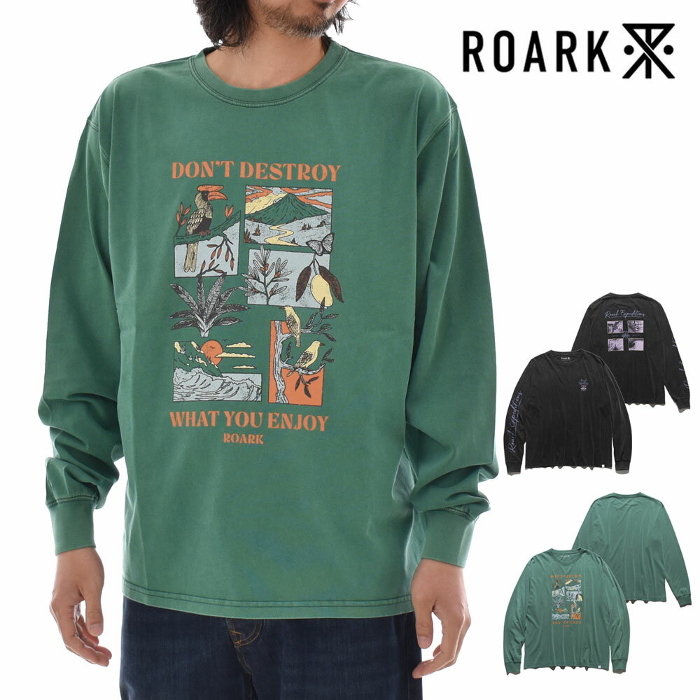 ロアーク リバイバル ROARK REVIVAL Tシャツ 長袖 "EXPEDITIONS PHOTO" WELL WORN "ENJOY" WELL WORN L/S TEE RLTJ1202-BLK RLTJ1203-HUN