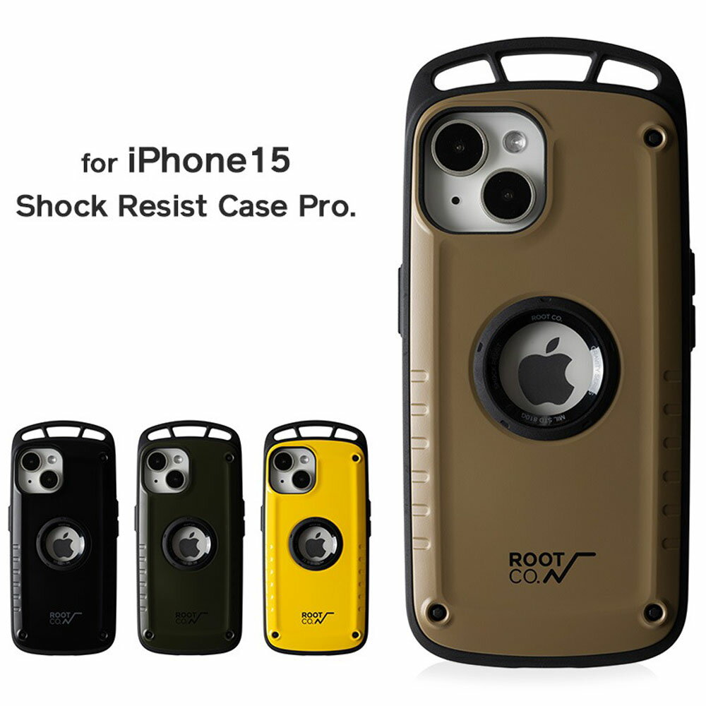 ルート コー ROOT CO. iPhoneケース グラビティ ショックレジストケース プロ アイフォンケース アウトドア 耐衝撃 GRAVITY Shock Resist Case Pro. for iPhone15 GSP-432965 GSP-432972 GSP-432989 GSP-432996