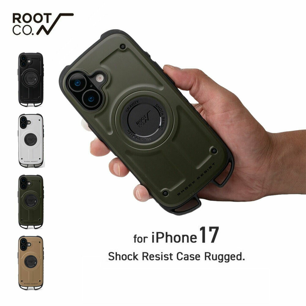 乐天商城 - 【期間限定ポイント3倍】【iPhone17専用ケース】ルート コー ROOT CO. iPhoneケース グラビティ ショックレジストケース ラギッド アイフォンケース 耐衝撃 GRAVITY Shock Resist Case Rugged. for iPhone17 GSRU-439438 GSRU-439445 GSRU-439452 GSRU-439469