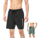 【今だけ20%OFFセール】ルーカ ルカ RVCA サーフトランクス エラスティック ボードショーツ ELASTICK BS BE041526【メンズ 男性用】【サーファー 海パン サーフパンツ 海水浴 プール 水陸両用 ストレッチ 速乾 水陸両用 黒 ブラック 緑 ロゴ シンプル】