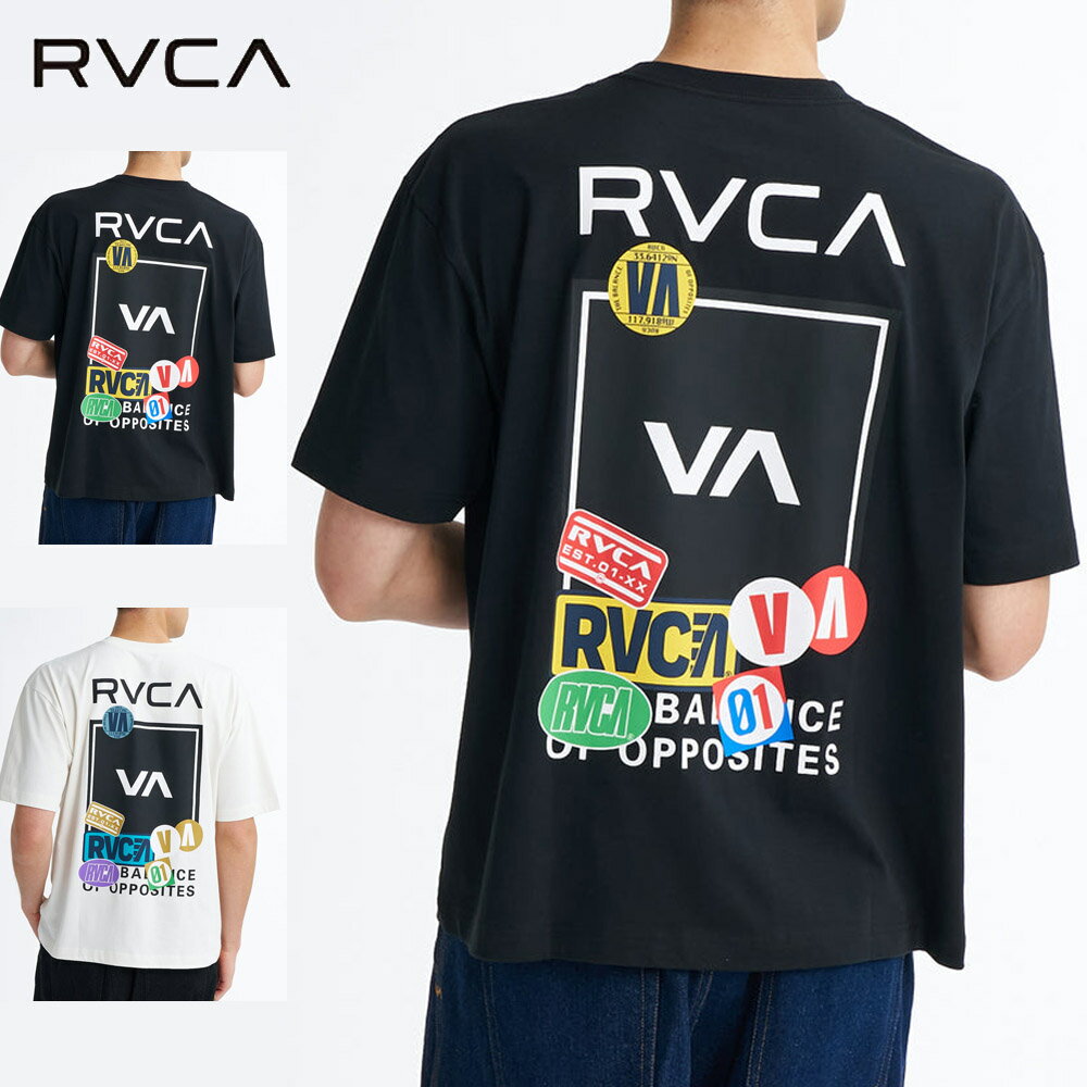 樂天商城 - ルーカ ルカ rvca Tシャツ 半袖 バケーション タグ ボックス Tシャツ VACATION TAG BOX BG04A200【メンズ レディース 半袖Tシャツ ティーシャツ 接触冷感 4WAYストレッチ 吸水速乾 UPF30 UVカット 紫外線 バックプリント ボックスロゴ ストリート サーフィン】