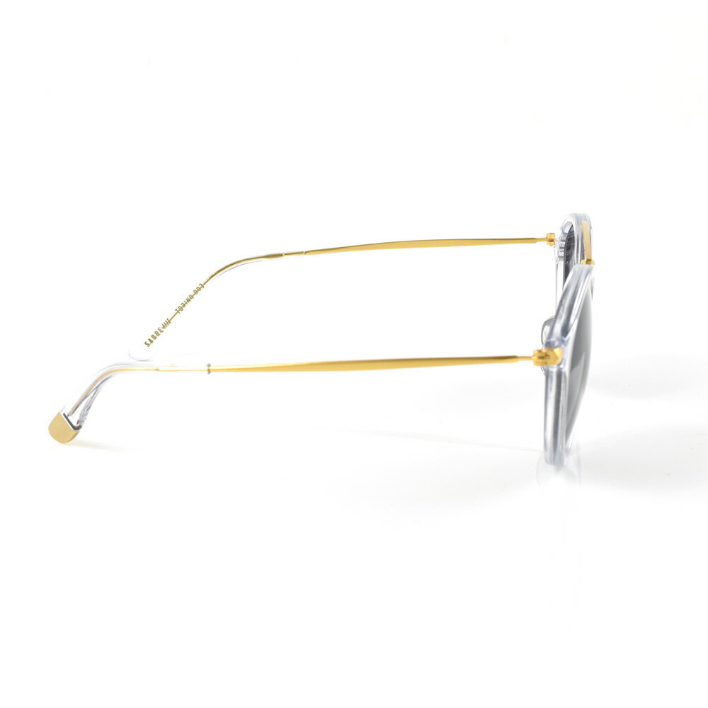 セイバー サングラス SABRE トリノ レディース メンズ uvカット 紫外線 ウェリントン ボストン 大きめ レトロ カラー クリスタル ゴールド 金 グレーレンズ セルフレーム メタルフレーム 透明 クリア sunglas TORINO SS6-505 カラーサングラス 3