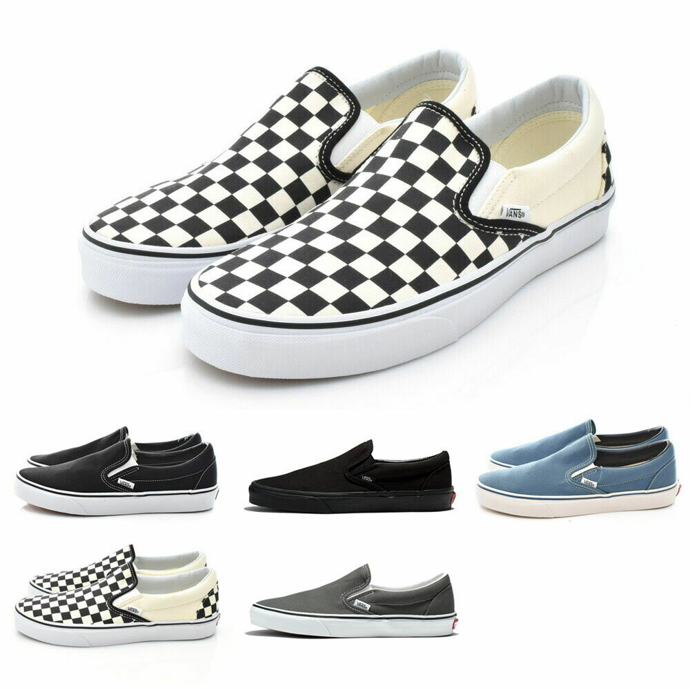 【今だけ最大31 OFFセール】バンズ ヴァンズ VANS スニーカー スリッポン クラシックスリップオン Classic Slip-On メンズ レディース USA企画 US企画 VN品番 VN000EYEBWW VN000EYEBLK VN000EYENVY VN0A7Q5DBLL VN0A7Q5D6QU VN0A7Q5D6RE VN0A7Q5DH7O VN0A7Q58PCA